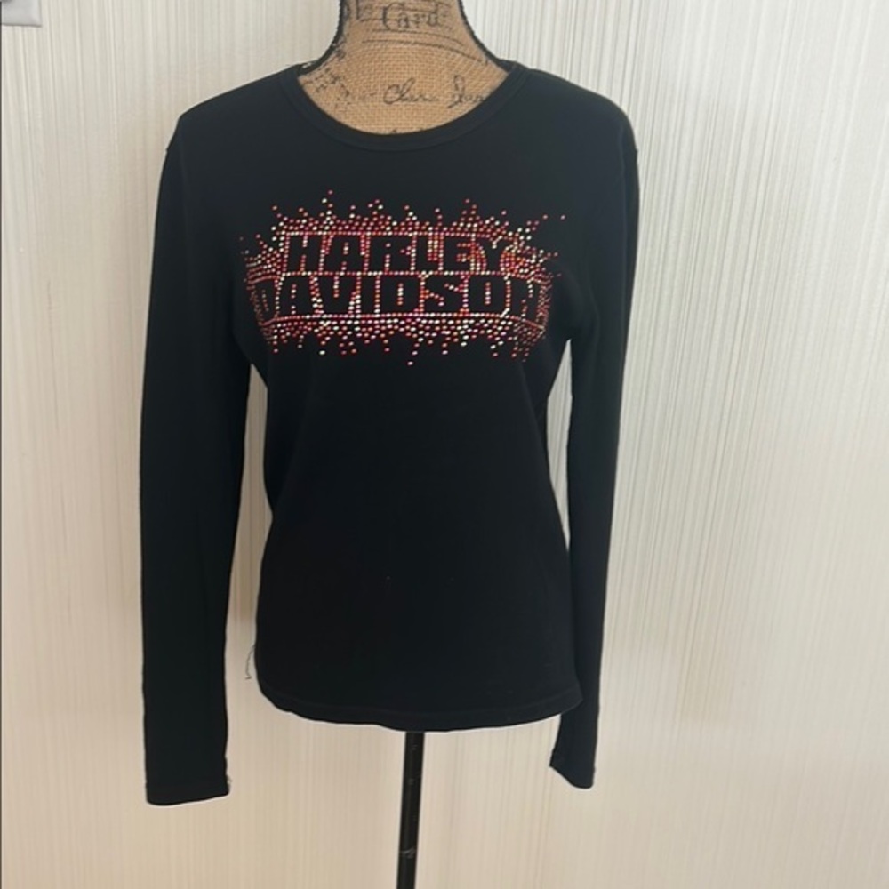 Harley-Davidson Black Long Sleeve Women's Top